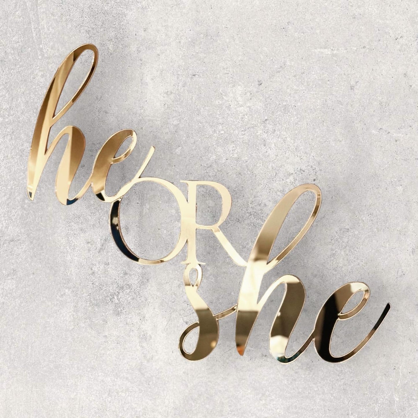 He or She caketopper