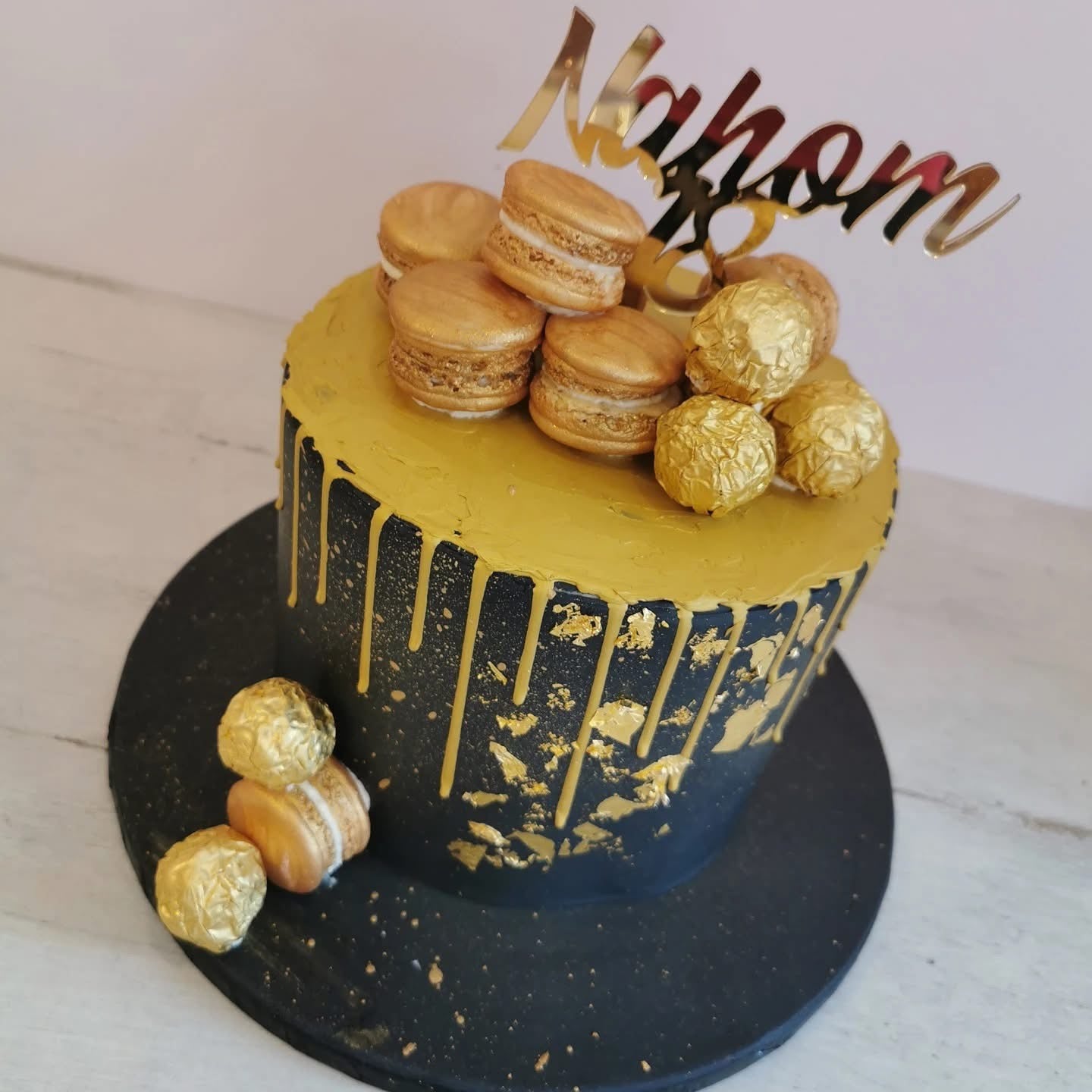 Gepersonaliseerde naam en cijfer Caketopper