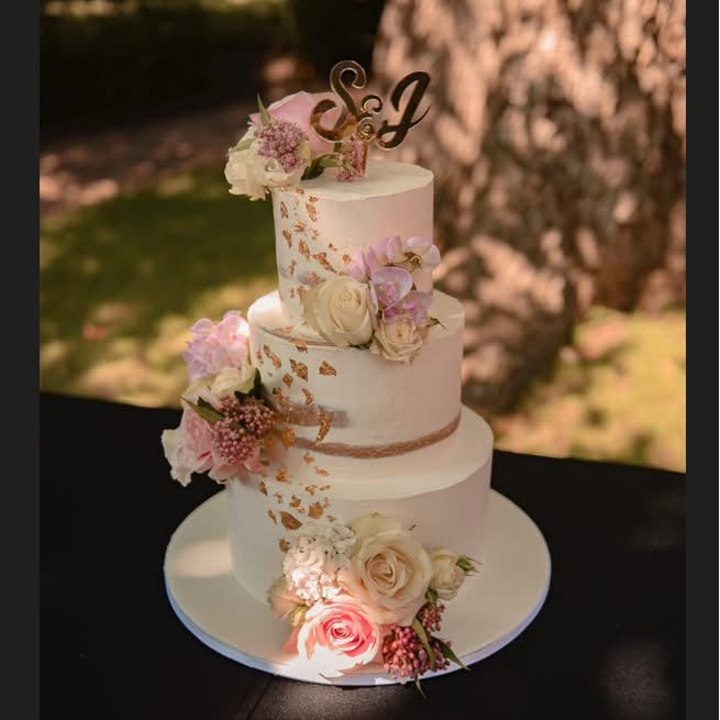 Gepersonaliseerde caketopper met initialen