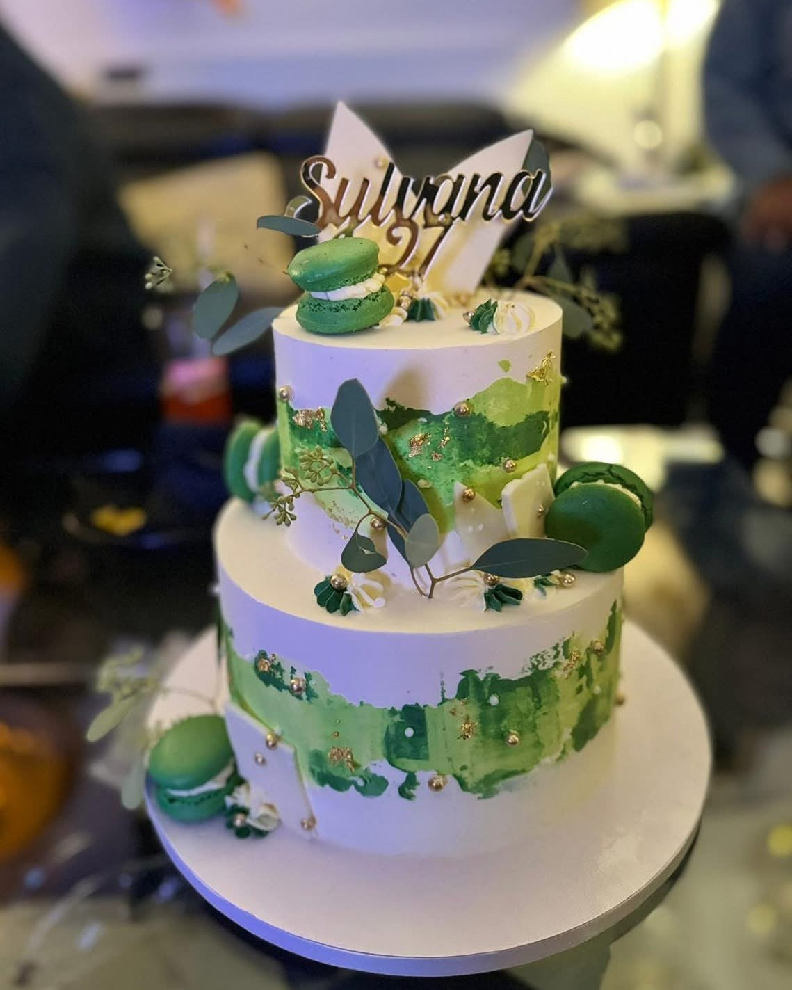 Gepersonaliseerde naam en cijfer Caketopper