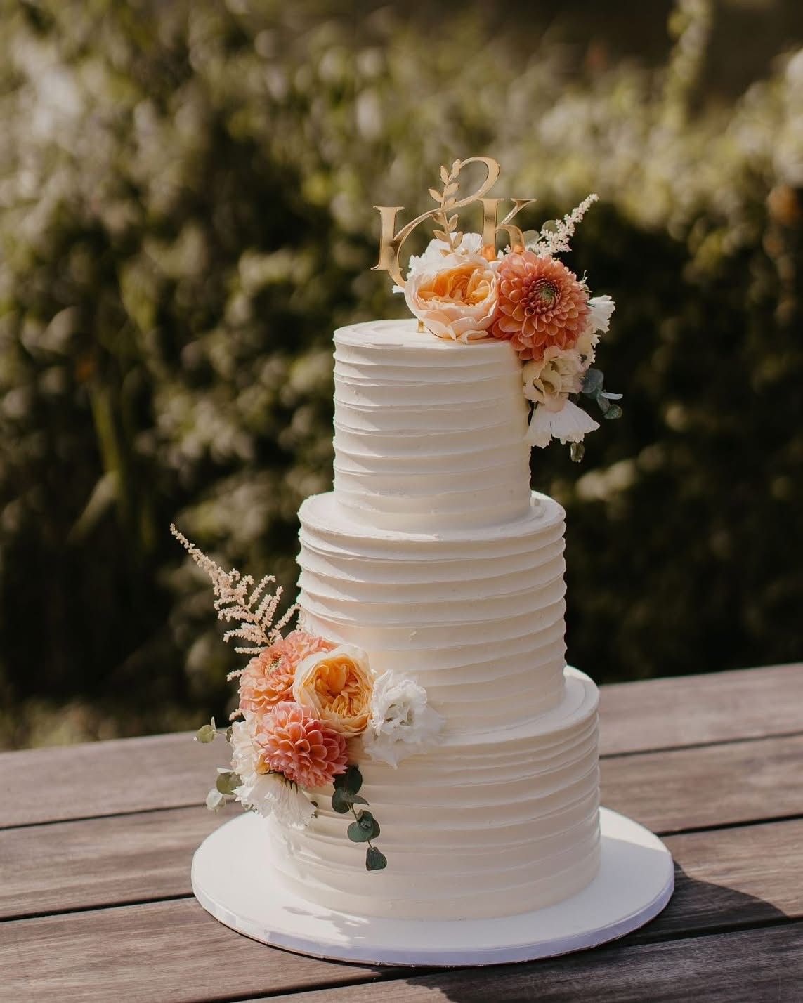 Gepersonaliseerde caketopper met initialen